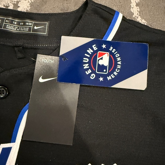 Nike Los Angeles Dodgers Black Stitched Official Baseball Jersey Youth XL NEW - Picture 5 of 8